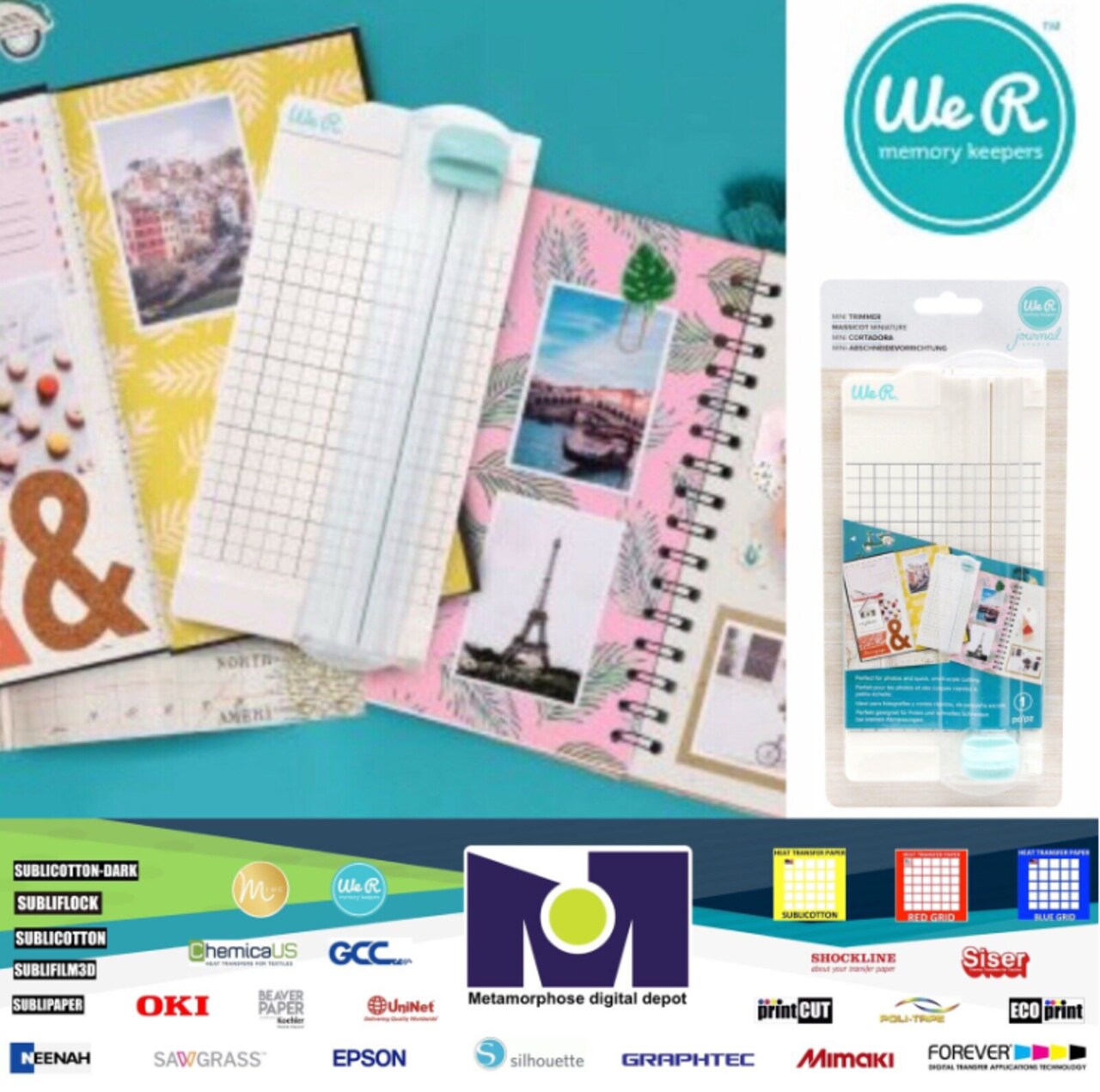 TOOL - We R Memory Keepers - JOURNAL STUDIO - MINI PAPER TRIMMER 660453 by American Crafts